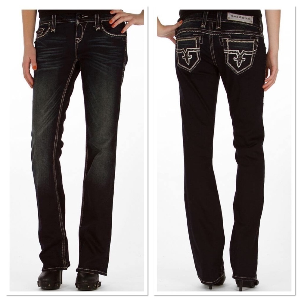 Rock Revival Jacklyn Easy Boot Stretch Jean sequin